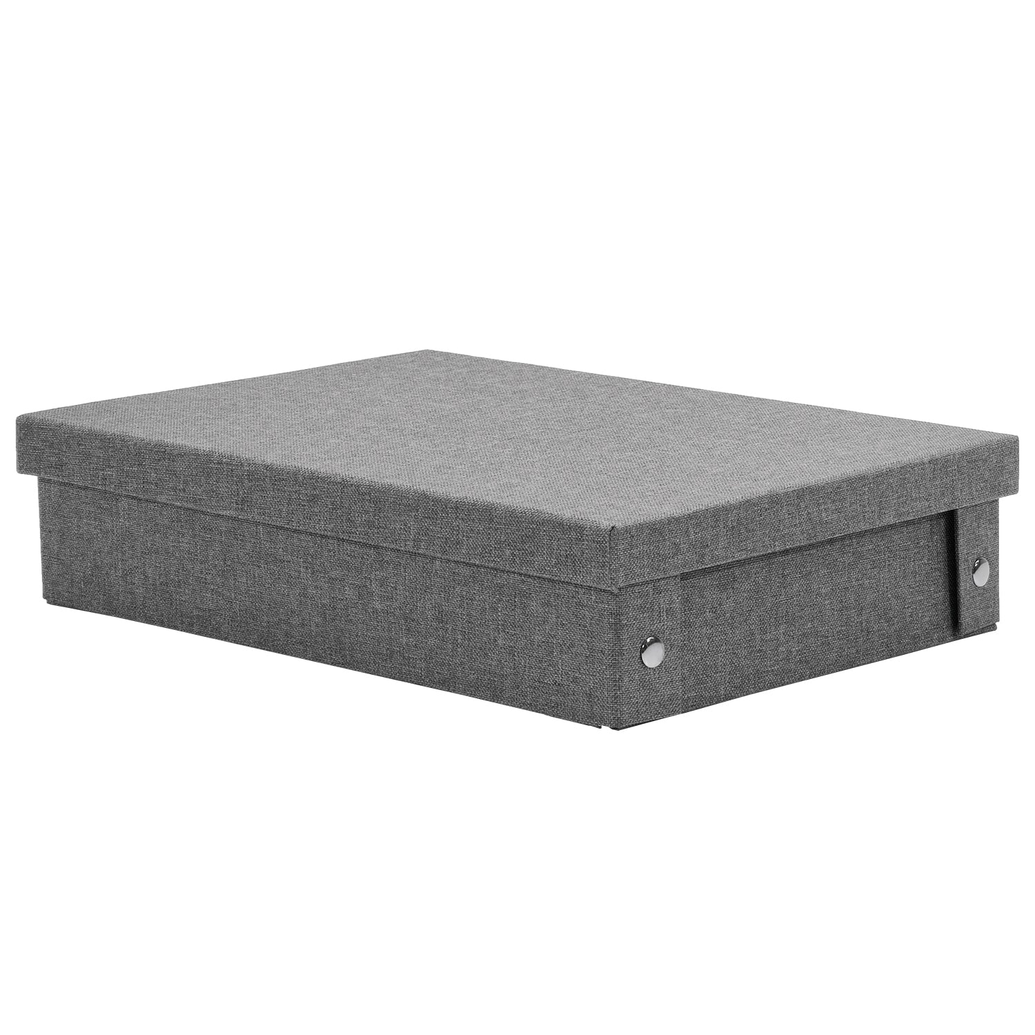 VESTIAMO CASA - Organizer con coperchio Salvaspazio 9 Scomparti Grigio - h8,5x34x26 cm